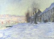 Claude Monet Lavacourt: Sunshine and Snow France oil painting artist